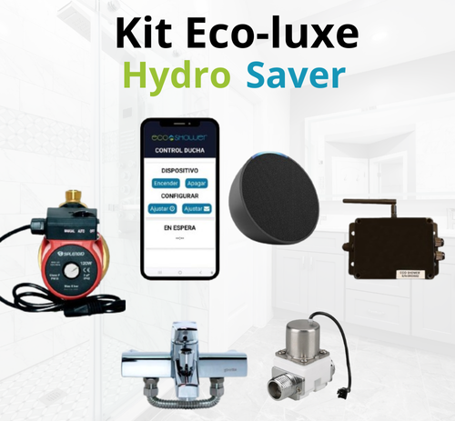Kit Eco-Luxe Hydro Saver + Alexa Echo Pop + Control de agua || 6 cuotas de $66.665 sin intereses